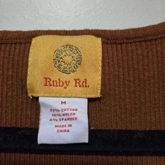 Ruby Rd. Bohemian Sleeveless Top Brown Size M - Picture 4 of 5